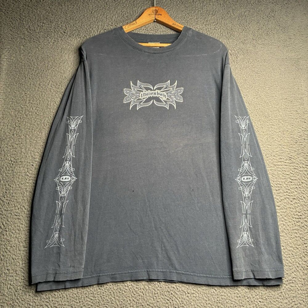VTG 90s Y2K Unionbay T Shirt Long Sleeve Skate Rave Mall Goth Surf Jnco Baggy L